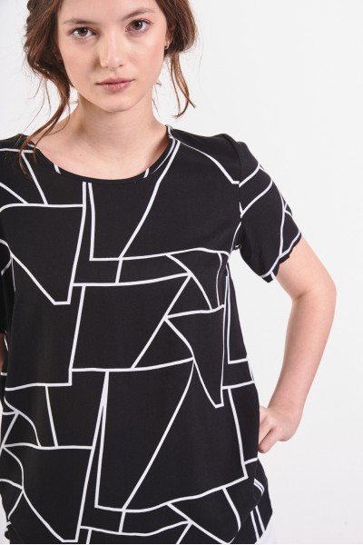 Bluzka w geometryczne wzory Bluzka w geometryczne wzory