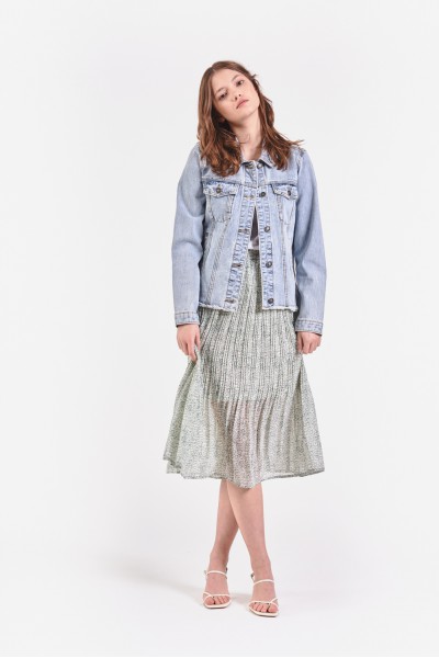 Dżinsowa kurtka z jasnego denimu Dżinsowa kurtka z jasnego denimu