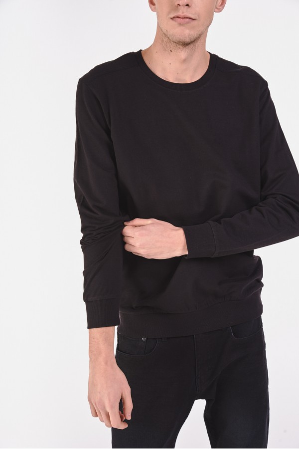 Gładka bluza ze ściągaczami Gładka bluza ze ściągaczami