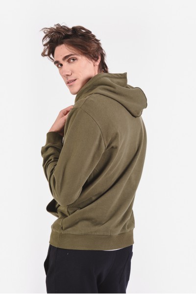 Bluza khaki z kieszenią typu kangur Bluza khaki z kieszenią typu kangur