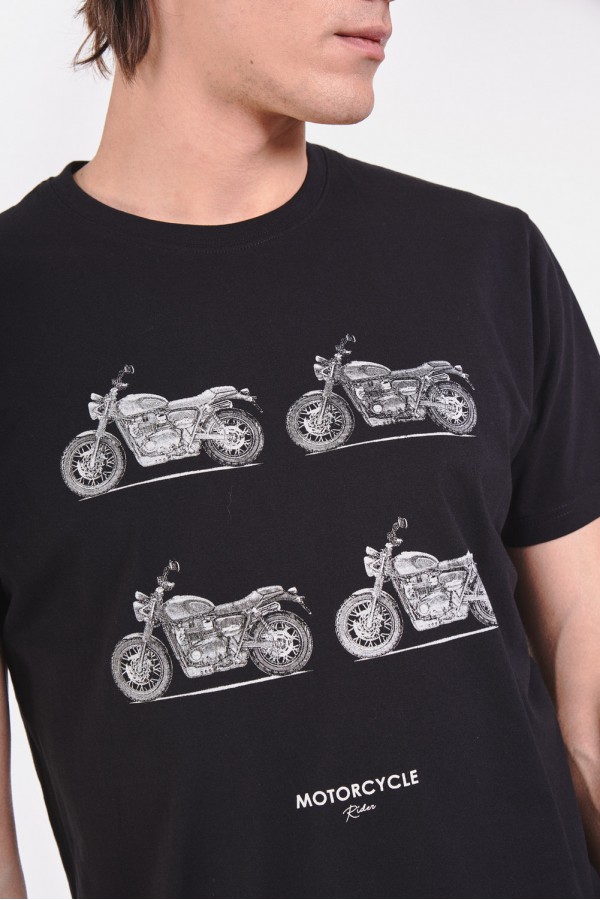 Bawełniana koszulka w motocykle Bawełniana koszulka w motocykle