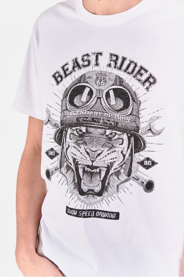 T-shirt ze zwierzęcym motywem T-shirt ze zwierzęcym motywem