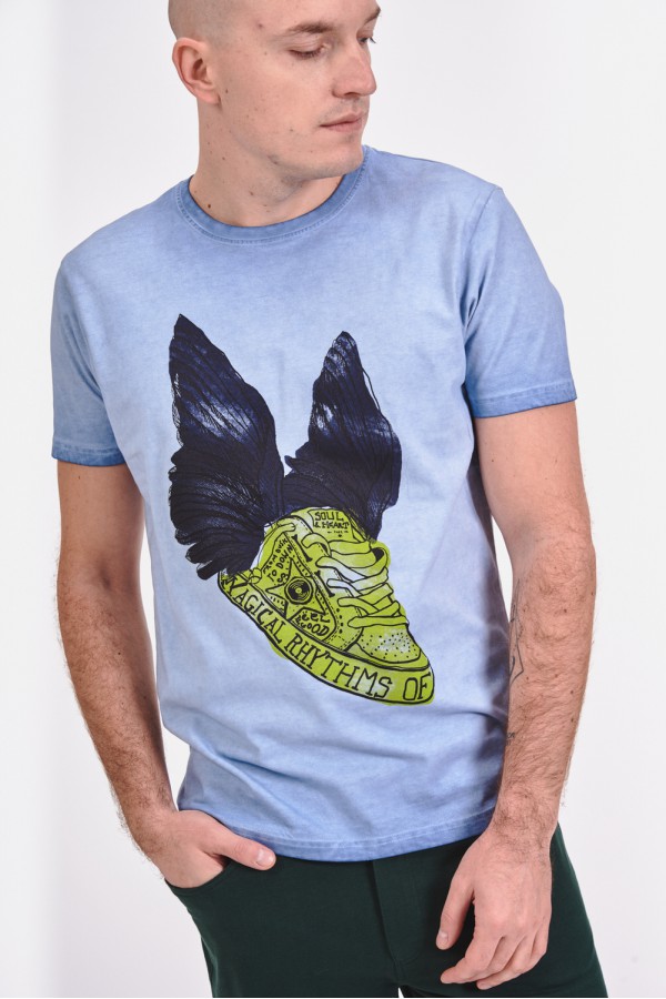 Klasyczny t-shirt z nadrukiem Klasyczny t-shirt z nadrukiem