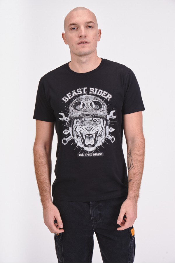 T-shirt ze zwierzęcym motywem T-shirt ze zwierzęcym motywem