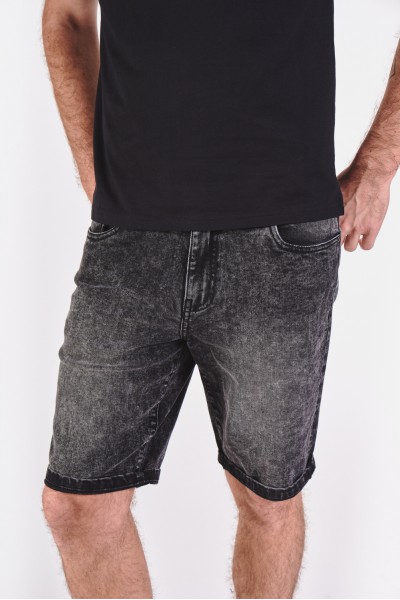 Dżinsowe szorty z granatowego, spranego denimu Dżinsowe szorty z granatowego, spranego denimu