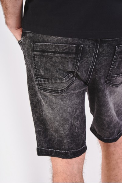 Dżinsowe szorty z granatowego, spranego denimu Dżinsowe szorty z granatowego, spranego denimu