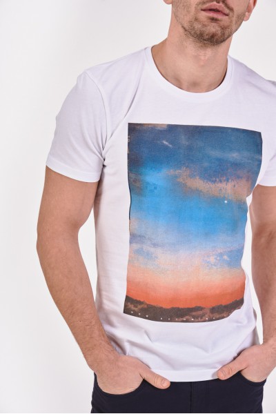 T-shirt z grafiką nieba T-shirt z grafiką nieba
