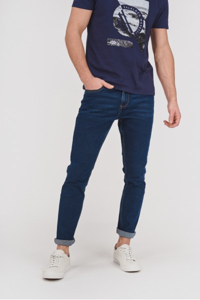 Dżinsowe spodnie z ciemnego denimu Dżinsowe spodnie z ciemnego denimu