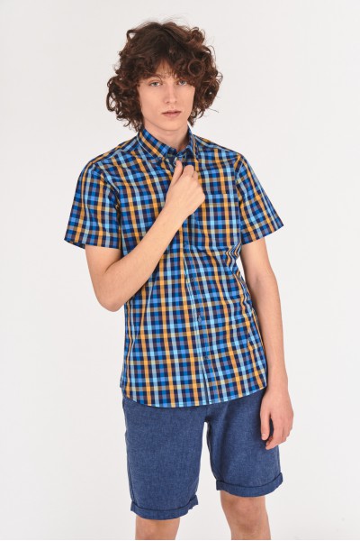 Koszula slim w kratę Koszula slim w kratę
