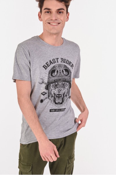 T-shirt ze zwierzęcym motywem T-shirt ze zwierzęcym motywem