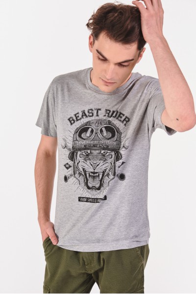 T-shirt ze zwierzęcym motywem T-shirt ze zwierzęcym motywem