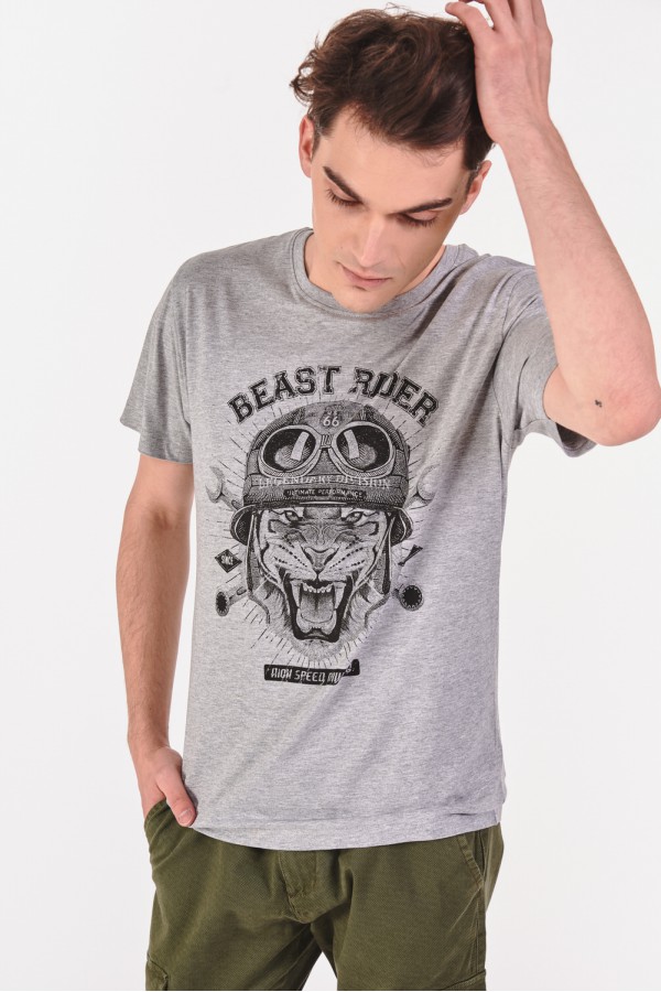 T-shirt ze zwierzęcym motywem T-shirt ze zwierzęcym motywem