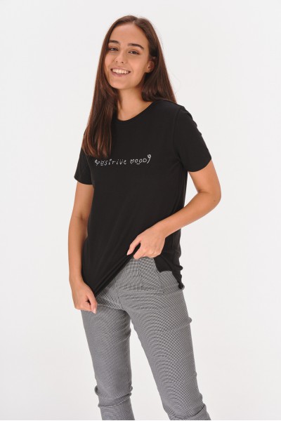 T-shirt z napisem T-shirt z napisem
