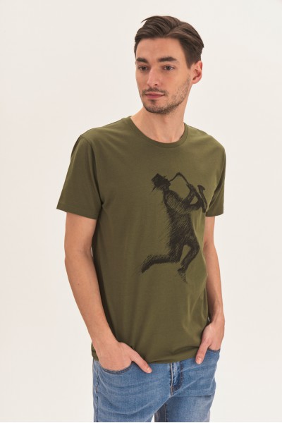 T-shirt z muzycznym nadrukiem T-shirt z muzycznym nadrukiem