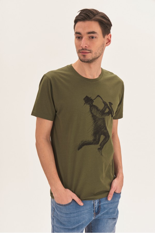 T-shirt z muzycznym nadrukiem T-shirt z muzycznym nadrukiem