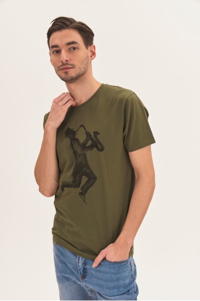 T-shirt z muzycznym nadrukiem T-shirt z muzycznym nadrukiem