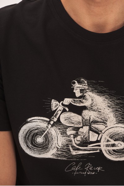 T-shirt z motocyklem T-shirt z motocyklem