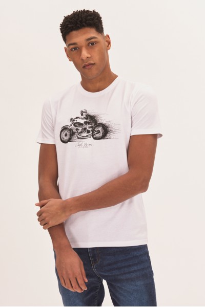 T-shirt z motocyklem T-shirt z motocyklem