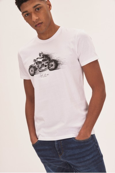 T-shirt z motocyklem T-shirt z motocyklem