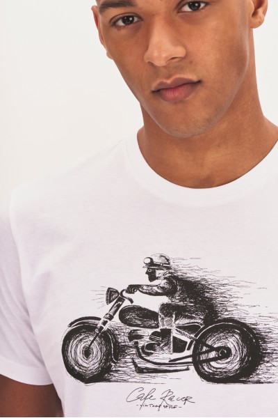 T-shirt z motocyklem T-shirt z motocyklem