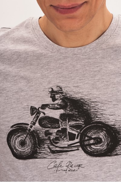 T-shirt z motocyklem T-shirt z motocyklem