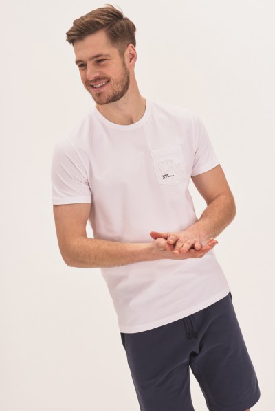 Bawełniany t-shirt z kieszonką Bawełniany t-shirt z kieszonką