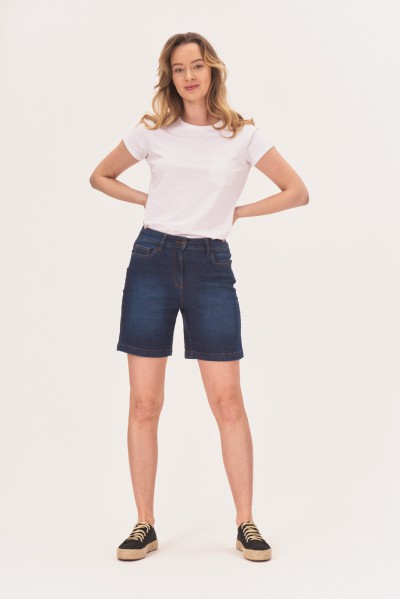 Jeansowe szorty high waist
