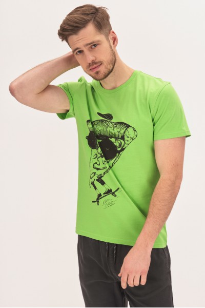 T-shirt z nadrukiem pizzy