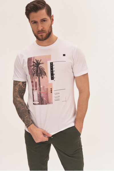 T-shirt z nadrukiem miasta T-shirt z nadrukiem miasta