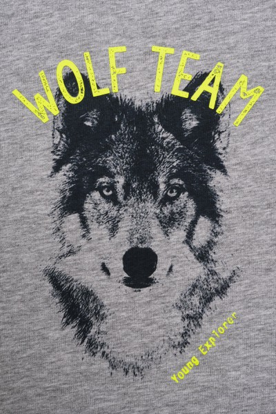 T-shirt z wilkiem