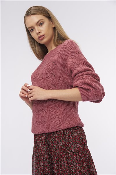 Ażurowy sweter