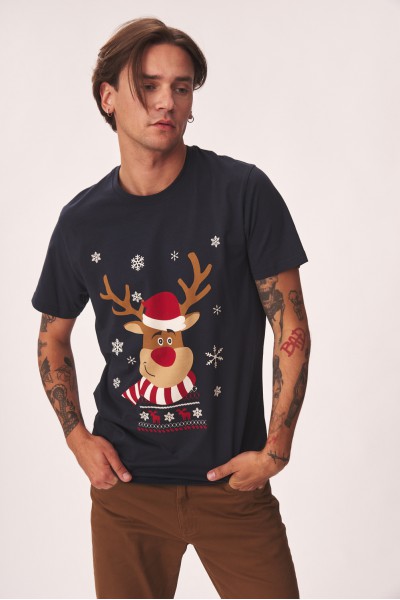 T-shirt ze świątecznym nadrukiem