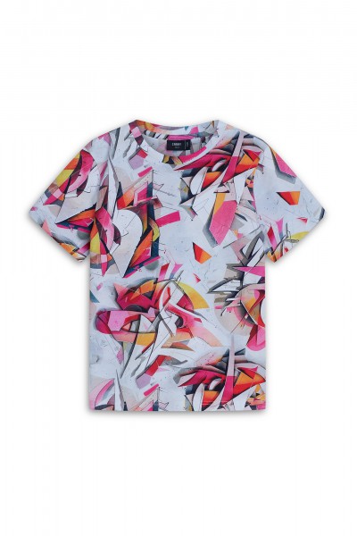 Różowy dziecięcy t-shirt z...